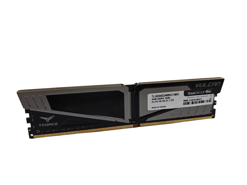 Team T-Force Vulcan 4GB DDR4 2400MHz CL14 Desktop RAM TLGD44G2400HC14BK - Image 2 of 2