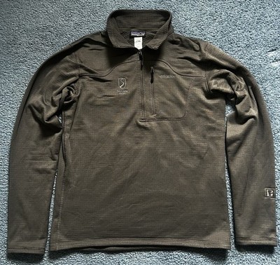 Patagonia Polartec Power Dry Squaw Valley 1/4 Zip Pullover Gray Men's M