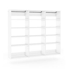 GarageCore 3 Shallow Cabinets, White Finish