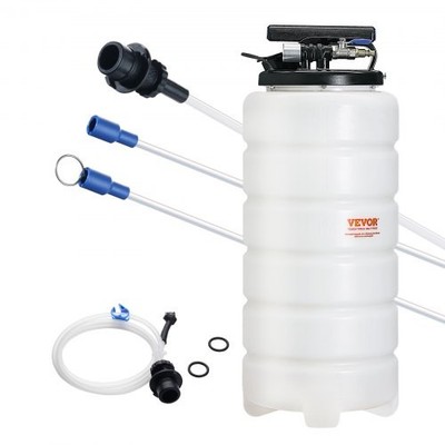Fluid Extractor,4 Gallons (15 Liters),Pneumatic/Manual Oil Changer Vacuum Fluid