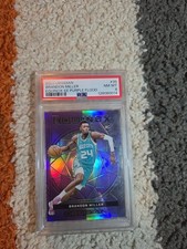 2023 Obsidian Equinox EE Purple Flood /49 Brandon Miller Rookie, Graded 8