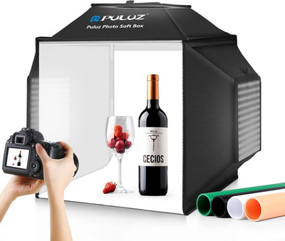 Portable Photo Studio Light Box, 16X16 Inch Professional Dimmable Shooting Tent 