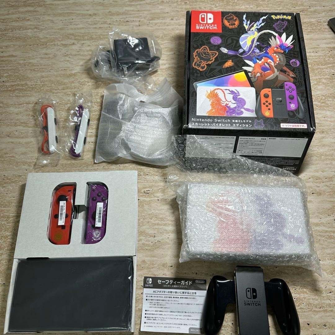 Nintendo Switch Model Scarlet & Violet Limited Edition completo di scatola qu... foto 2