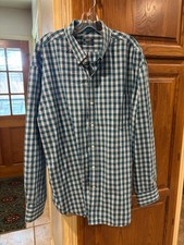 NWOT Men's IZOD, XXL/TTG/XXG Premium Essential Plaid Lg Sleeve Button Down Shirt