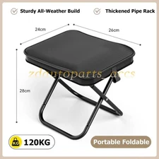 Small Folding Stool Travel Chair Portable Lightweight Fold Up Stool Seat Outdoor
