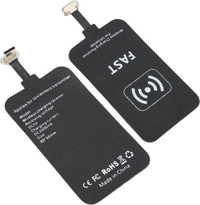 Fast Wireless Charging Receiver (10w) Type-c, Ultra-thin & Lightweight Adapter