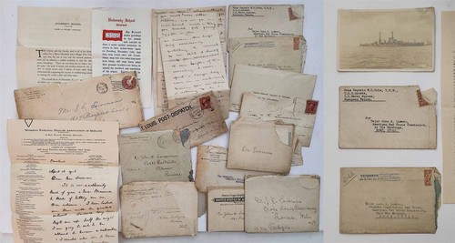 1918 antique WWI MAJOR JOHN H LOWMAN cleveland oh RED CROSS ITALY archive DOCTOR