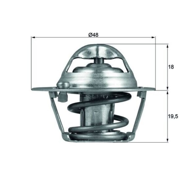 Thermostat KüHlmittel Mahle TX 121 74D FüR Ford Focus I Turnier Puma-image