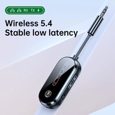 Bluetooth 5.4 Audio Adapter Music Stereo 2 in 1 Wireless Receiver Transmitter wi