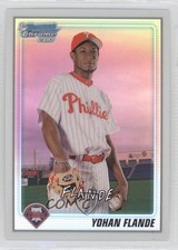 2010 Bowman Chrome Prospects Refractor 218/500 Yohan Flande #BCP139 0f0
