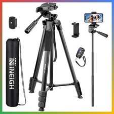 83 Inch Phone Tripod Lightweight Camera Monopod Black Travel Grip
