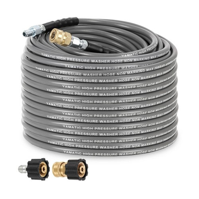 #ad #ad YAMATIC Non Marking 1 4quot; 4200 PSI Pressure Washer Hose 100 FT for Hot Cold Wa... $109.29