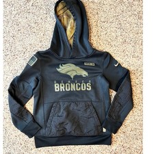 Youth Denver Bronco's Nike 2020 Salute to Service Performance Hoodie, Small