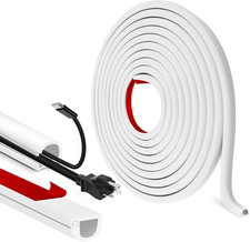 Canalina Passacavi Adesiva Canaline per Cavi Elettrici Semicircolare Copricavi F