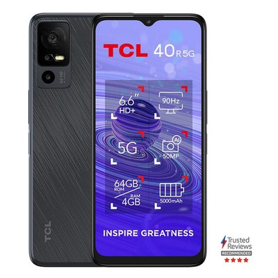 TCL 40R 5G Dual SIM - Starlight Black - 64GB 4GB RAM - entsperrt - makellos