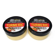 WONDER Natural Whipped Shea Butter * TURMERIC * 2oz - Pack of 2