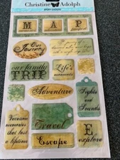 CREATIVE IMAGINATIONS 3D EPOXY STICKERS FAMILY TRIP TRAVEL VACATION JOURNEY