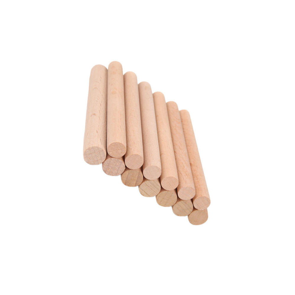 20 Pcs Half Dowel Rods Basswood Carving Blocks Toy Building Child