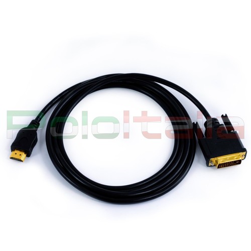 Cavo da 1 a 5m DVI-D dual link 24+1 | HDMI maschio audio video cable adattatore - Afbeelding 3 van 7