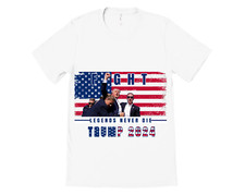 Donald Trump Rally Shooting T-Shirt US Support Trump 2024 Unisex Polyester Soft