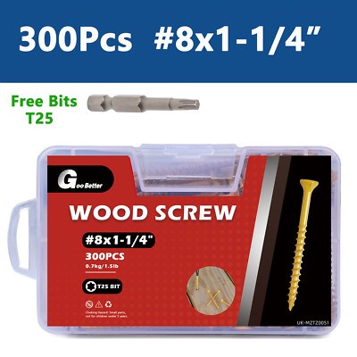 Torx T25 Star Flat Head #8 #9 #10 Wood Screws Deck Screws Self Tapping Screw Set