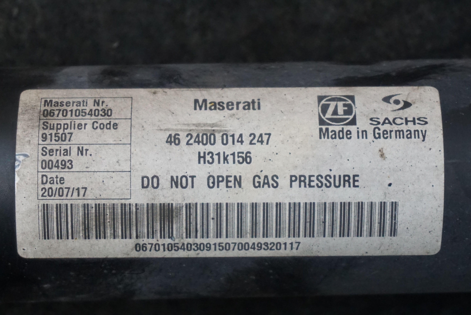 Rear Left Or Right Shock Absorber Strut 670105403 Maserati Quattroporte S 14-17+