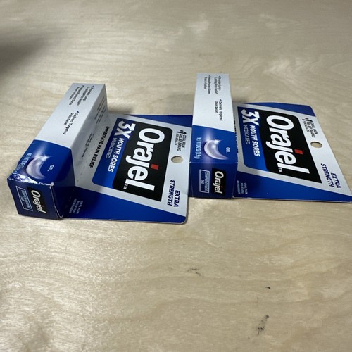2- Orajel 3X for Mouth Sores Maximum Strength Pain Relief  Gel Tube 0.42 Ounce - Picture 3 of 4