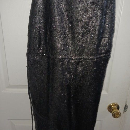 Free People Black All over Sparkly Sequin jumpsuit Romper size xs - Picture 13 of 13