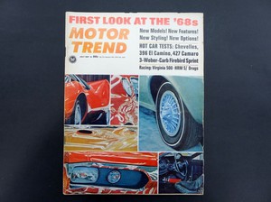 Motor-Trend-Magazine-July-1967-1960s-Vintage-Car-Collectors-Man-Cave-Decor
