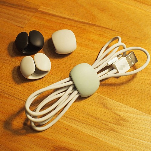 4 Pcs Datenkabelsortierende Schnalle Magnetkabelhalter Magnetischer Kabelclip - Afbeelding 2 van 11
