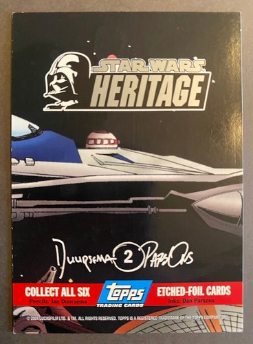 STAR WARS Galaxy/Heritage Etched Foil Inserts Complete Your Set/You Pick - Picture 37 of 79