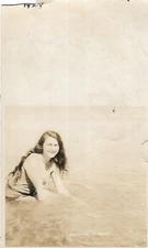 AS SHE WAS IN SUMMER Women FOUND PHOTOGRAPH Black And White ORIGINAL 48 55 X