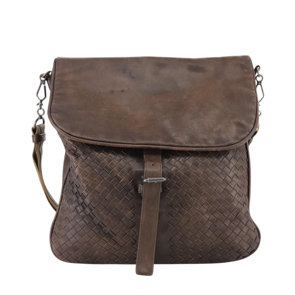 ◆BOTTEGA VENETA 最新作◆Intrecciato ダストバッグ/Brown◆ BOTTEGA VENETA INTRECCIATO Shoulder Bag Leather Brown Auth