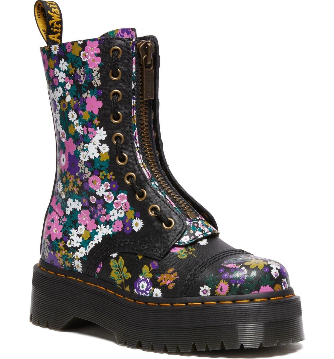 Dr. Martens Women's Sinclair Hi Platform Floral Leather Dr. Martens Women's Sinclair Hi Platform Floral Leather