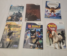 Lot of 6 Nintendo Wii Instruction Manuals - See Photos