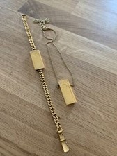 South African Gold Company ZA1304 ZA6748 Gold Plated Necklace Bracelet Rare