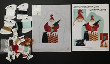 Chimney Santa by HStrings w/St Gd & Thread Kitted by Fireside Stitchery (DA1940)