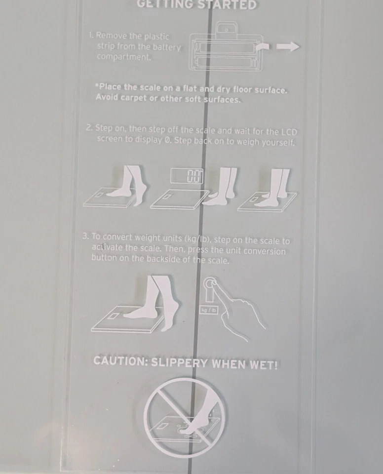 Báscula de baño digital Etekcity con tecnología Step-On de vidrio plateada 400 libras Foto 4 de 4