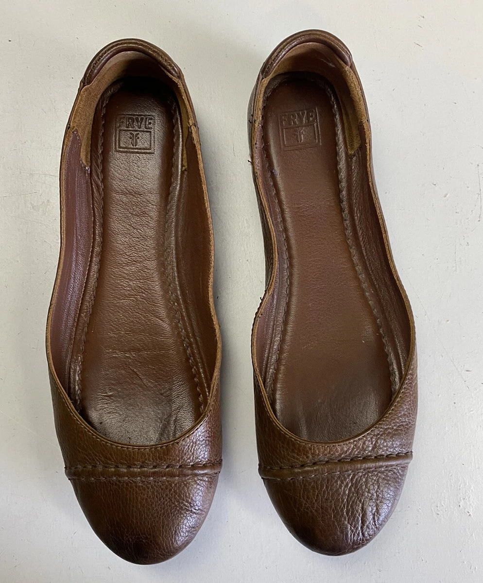 Frye sales cognac flats