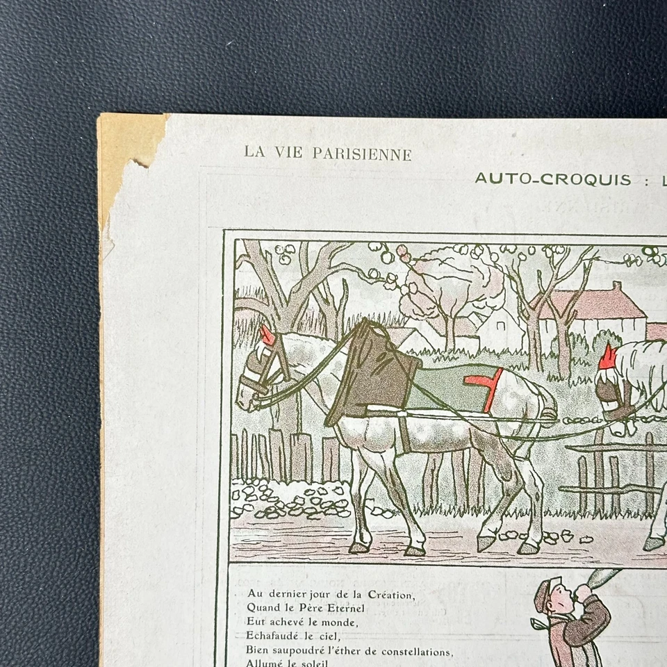 La Vie Parisienne Magazine  8 Mai 1909 Geomper Loving Couple Umbrella Cupid - Image 4 of 4