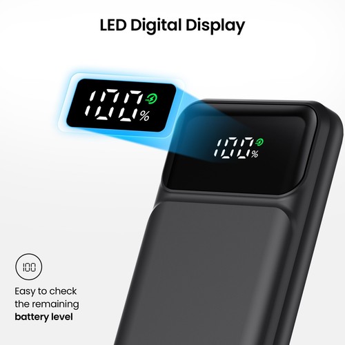 ZYRON 27000mAh Power Bank USB-C Fast Charging Portable Charger Builtin Cables - Picture 21 of 39