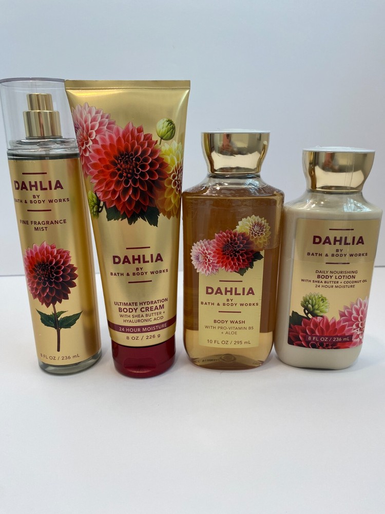 Bath & Body Works Dahlia Fragrance Mist Shower Gel & Body Lotion Set