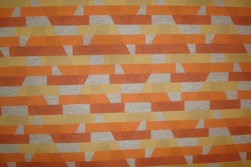1 of 5 yds Arccom Fabric Traverse Tangerine 63446 Geometric Upholstery BTY - Picture 3 of 6