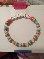 Clay Bead Bracelet Autism Awareness 