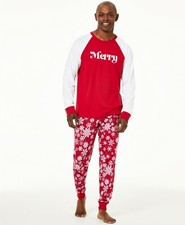 Family Pajamas Matching Men's Merry Pajama Set - Size Small