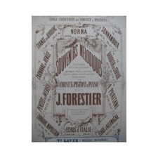 FORESTIER J. Echos d'Italie op 38 Piano Cornet à pistons XIXe