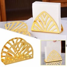 Iron Art Paper Towel Holder Hollow Tissue Stand Desktop Paper Napkin Dispenser