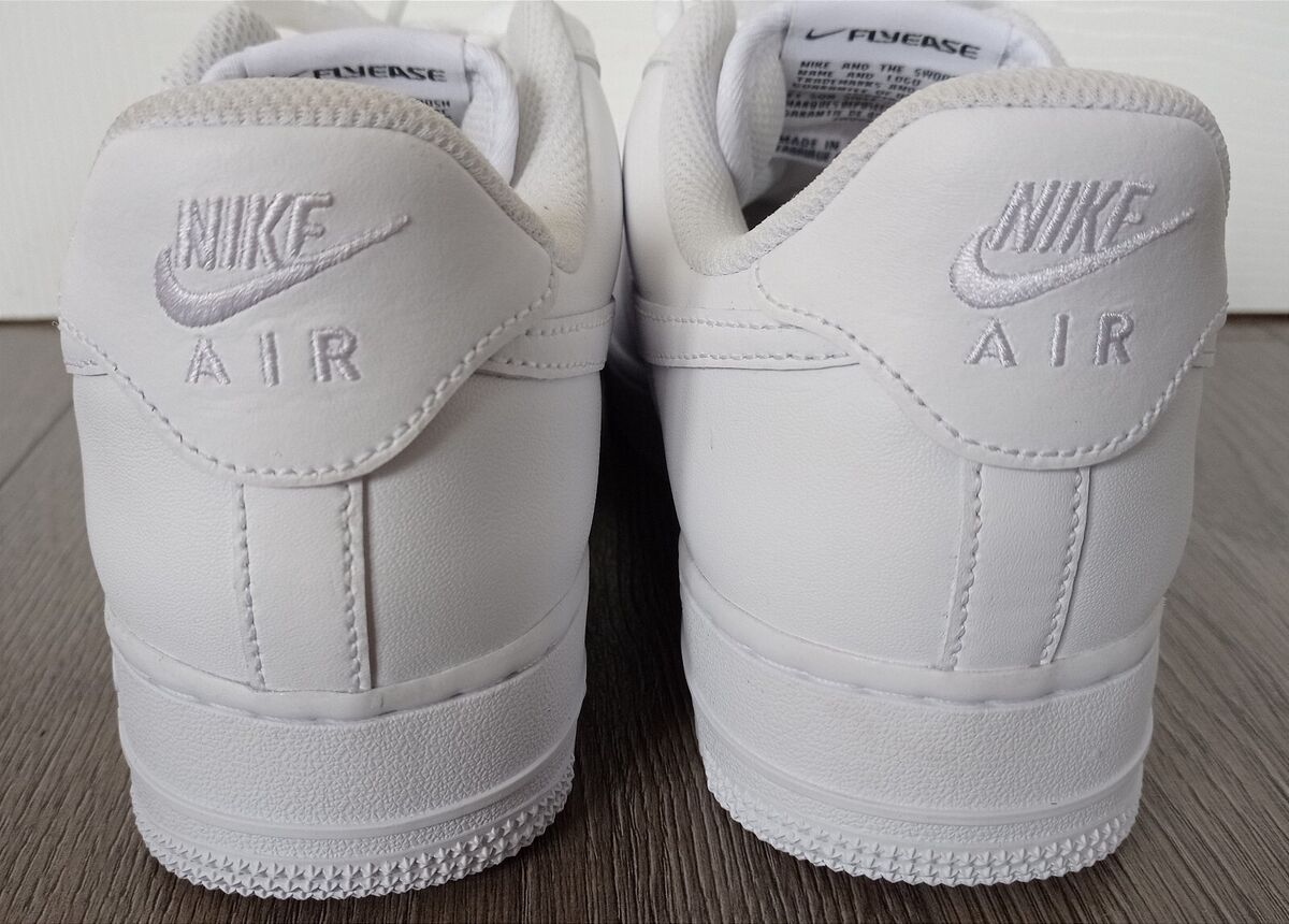 Nike Air Force 1 '07 FlyEase White Trainers New DX5883-100 Nike Air Force 1 '07 FlyEase White Trainers New DX5883-100