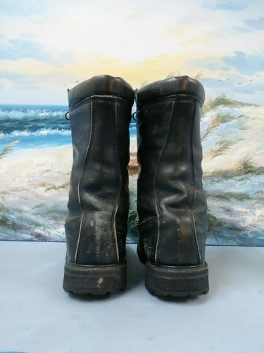 Military Army Mens 8 W Black leather Boot - Picture 7 of 10
