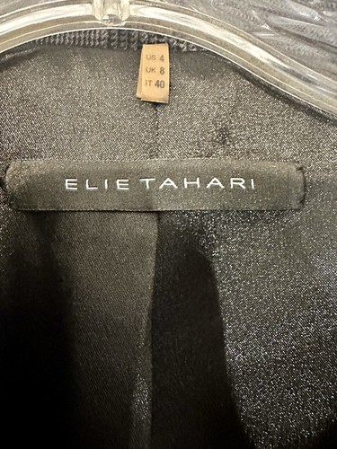 Elie Tahari Single Button Wool Blend Women’s Size 4 Blazer Charcoal Business - Picture 7 of 13